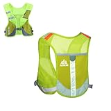 Achsoo Reflektierender Trinkrucksack Leichter Trinkweste Trail Marathoner Running Race Rucksack...