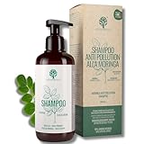 Anti-Pollution-Shampoo mit Moringa, sauberes Haar bis zu 72 Stunden, 99,5 % natürlich, für...