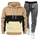 WKAYsIV Jogginganzug Herren Komplett mit Kapuze Sportliche Sweatsuits Lässige...