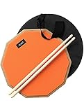 Slint Übungs Drum Pad mit Schlagzeug Sticks - Doppelseitiges 30 cm Drum Pad Set mit...