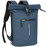 Lekeinchi Rolltop Rucksack Wasserdicht für Damen & Herren, Großer Laptop Rucksack mit Computerfach...