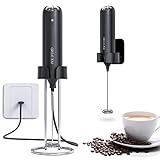 CIRCLE JOY Wandmontierter Milchaufschäumer Elektrischer Handgehaltener Milchaufschäumer Stab mit...