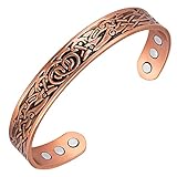 Vicmag Kupferarmband mit Magneten für Männer Ultra Stärke Kupferarmband Herren 99,99% Kupfer...