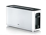 Braun Household HT 3110 WH Toaster | Langschlitz | Extrabreite Toastkammer | Herausnehmbare...
