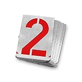 GRAVUREM Signierschablonen 0-9 - Zahlensatz/Schrifthöhe 30 mm