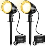 MEIKEE 7W Gartenbeleuchtung Warmweiß 2700K 500LM Gartenlampe IP66 Wasserdicht Gartenstrahler mit...