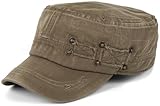 styleBREAKER Unisex Military Cap im Destroyed Vintage Look | verstellbares Army Cap aus Baumwolle |...