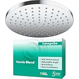 hansgrohe Vernis Blend - Kopfbrause, runde Duschbrause (205 mm), Regendusche mit 1 Strahlart für...