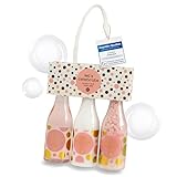 accentra - Let's celebrate Geschenkset Frauen in Plastik Sekt-Fläschchen - Bade- & Duschset mit Tea...