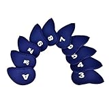 Schlägerkopfhüllen, Club Eisen Schlägerhaube Head Covers 10 Stücke Neopren Eisen Club Queue Kopf...