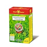 WOLF-Garten 2-in-1: Unkrautvernichter + Rasendünger SQ 120 (Rasendünger und Unkrautvernichter,...