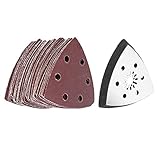 RiToEasysports Schleifpads Set Haltbares Oszillierendes Schleifpapier für Weiches Metall, Holz,...
