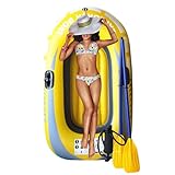 Aufblasbares Schlauchboot Für 1–2 Personen | Tragbares Faltbares Kajak Boot Floß – Perfekt...