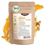 Kurkuma Kapseln Bio Nachfüllpack | 400 Stück | 4800mg Kurkuma pro Tagesdosis | frisch gemahlene...