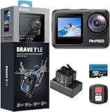 AKASO Brave 7 LE 4K30FPS 20MP WiFi Action Kamera mit Touchscreen EIS 2.0 Zoom Fernbedienung 131 Fuß...