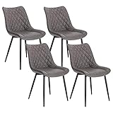 WOLTU 4 x Esszimmerstühle 4er Set Esszimmerstuhl Küchenstuhl Polsterstuhl Design Stuhl mit...