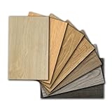 Mysflosy Vinylboden Selbstklebend, PVC Bodenbelag holzoptik wasserdicht, 7 Dielen Muster, 15,24cm x...