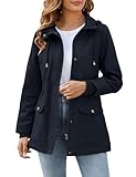 Vancavoo Übergangsjacke Damen Jacke Outdoor Kurzmantel Frühjahr Elegant Frühjahrsjacke Leichte...