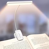 Glocusent Leselampe Buch Klemme 26 LEDs, Buchlampe mit 5 Farbtemperatur & Stufenlose Helligkeit,...