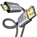 BENFEI 4K DisplayPort auf HDMI Kabel 1,8M [Geflochten, Aluminiumhülse], unidirektionales...