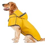Hunderegenmantel DQGHQME Regenjacke Hunde Reflektierend, Regenmantel Hund Wasserdicht, Regencape...