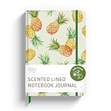 Rileys & Co. Duftendes Ananas-Notizbuch für Arbeit und Schule - 8 x 6 Zoll - Tropisches...