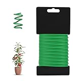 Gartendraht, 3,0mm X 20 m Pflanzendraht Weich, Bindedraht Ummantelt, Pflanzendraht Zum Anbinden Von...