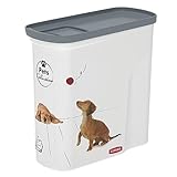 Curver PetLife Futter-Container 2 kg Trockenfutterbehälter für Hunde Vorratsbehälter für...