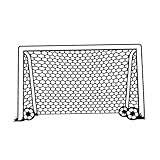 Stibzeup Wall Aufkleber Fußballtor Netto Ball Sport Vinyl Decor Art Wall Aufkleber für...