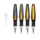 BouGPeng 4 Stück LED Motorrad Blinker 12 V Universal LED Blinker Tagfahrlicht Motorrad Blinker Led...