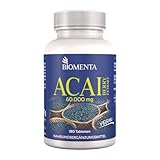 BIOMENTA Acai Beeren 60.000 mg - 180 Acai Tabletten mit hochwertigen 30:1 Acai Extrakt – vegan -...