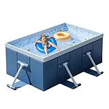 Faltbarer Pool für Erwachsene, faltbarer Pool – faltbarer Pool für Hunde, Pool mit harter Schale...