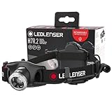 Ledlenser H7R.2 Stirnlampe LED, aufladbar mit Lithium Akku, auch mit 4xAAA Batterien nutzbar,...
