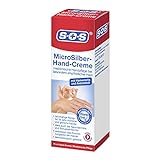 SOS MicroSilber Hand-Creme, 1 x 75 ml, reichhaltige Handcreme für sehr trockene Hände mit...
