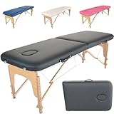 Beltom® Mobile Massagetisch Massageliege 2 zonen Basic 185 x 60 cm. - Licht 11,8 kg - massagebed...