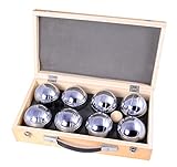 Engelhart - 010206 - Petanque Kugeln Set (8 boulekugel) Luxus Petanque Spiele - Boules-Set In...