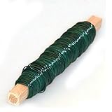 Deko-Versandshop Wickeldraht Stärke 0,65 mm grün, Rolle mit 100G