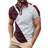 Hehiy Herren Poloshirt Kurzarm Golf T-Shirt Schnelltrocknend Atmungsaktiv Funktionsshirt Regular-Fit...