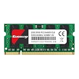 Kuesuny 2 GB DDR2 800 MHz Sodimm Ram PC2-6400 PC2-6400S 1,8 V CL6 200 Pin 2RX8 Upgrade der Nicht...