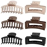 Lolalet 6 Stück Große Haarklammer, 8cm Haarspangen für dickes Haar Rutschfestes Haar Jaw Clips...