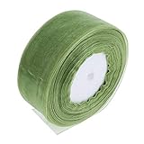 45 m transparentes Organzaband, Tüllrolle, Geschenkverpackung, Grün