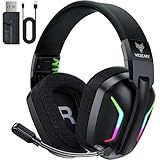 WESEARY WG1 Bluetooth Headset, 2,4G Wireless Gaming Headset mit Mikrofon für PS5, PS4, PC, Switch,...