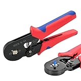 CJBIN Crimpzange für Aderendhülsen, 0,25mm² - 10mm² Aderendhülsenzange Vierkant Crimpzange...