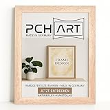 Premium Bilderrahmen 40 mm aus MDF – Sonoma Eiche Optik in 70x140 cm – Mit Antireflex Kunstglas...