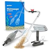 gurkler® Mulmsauger Aquarium Sauger - mit Sperrventil - Aquarium Reinigungsset mit Zubehör zum...