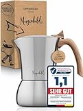 Morgenheld Premium Espressokocher Induktion für 4 Tassen Edelstahl Espresso Kocher 200 ml...