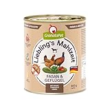 GranataPet Liebling's Mahlzeit Fasan & Geflügel, Nassfutter für Hunde, Hundefutter ohne Getreide &...