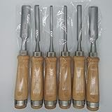 XDAWQP 6-teiliges professionelles Stechbeitel-Set, Holzschnitz-Holzbeitel, Schnitzwerkzeuge,...