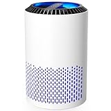 AROEVE Luftreiniger für Schlafzimmer, 7 W Luftreiniger mit H13 HEPA Filter, Rauch, Pollen,...