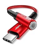 JSAUX USB C Kopfhörer Adapter Aux, USB C auf 3.5 Klinke Adapter Audio für Samsung S22/S21/S20/S20...